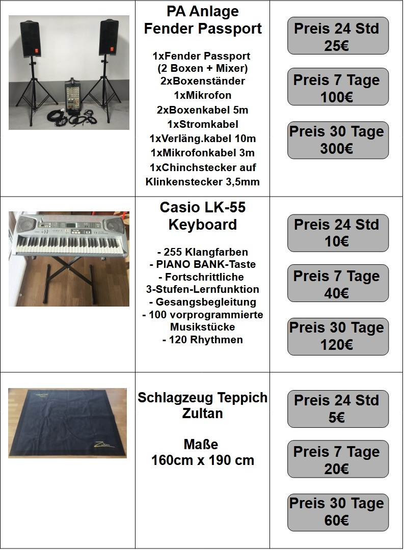 Preisliste